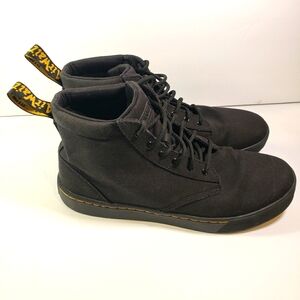 Dr. Marten Cario Chukka all black high-top sneakers 10
